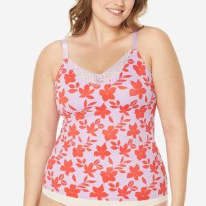 Ruby Ribbon - Diva Lace Cami Red Hibiscus